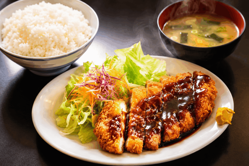 Tonkatsu set meal
