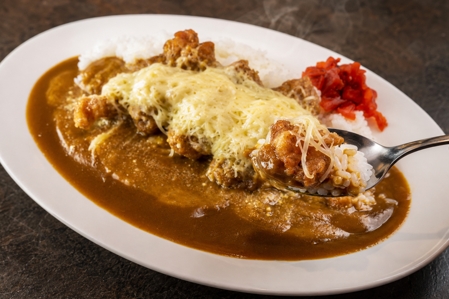 Kara-age Cheese Curry at Ichi-ban Boshi Sydney City