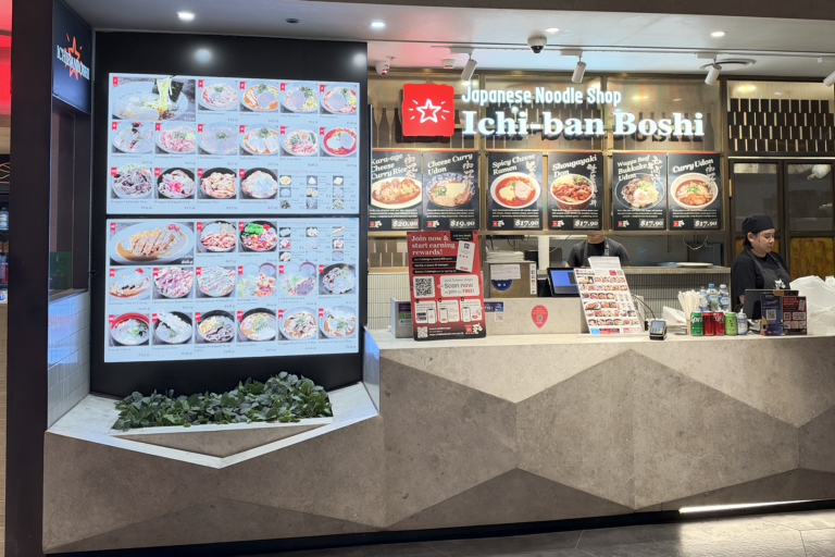 一番星シドニーExpress店の新しいサインとデジタルメニュー