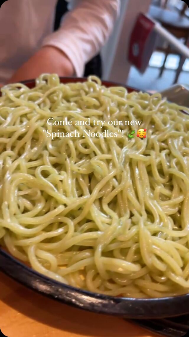 🍜 Hello, ramen lovers! 🍜
.
Come and try our new "Spinach Noodles"! 🎋🍃
.
They're not only healthy but also incredibly delicious. Don’t miss out!🍜 Hello, ramen lovers! 🍜
.
Come and try our new "Spinach Noodles"! 🎋🍃
.
They're not only healthy but also incredibly delicious. Don’t miss out!
.
.

#noodles #ichibanboshiaus #izakaya 
#japaneserestaurant #sydneyfoodieshare 
#sydneyjapanesefood #japanesefood